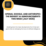 OpenAI, Google, and Anthropic The Biggest AI Announcements This Week (July 2026)